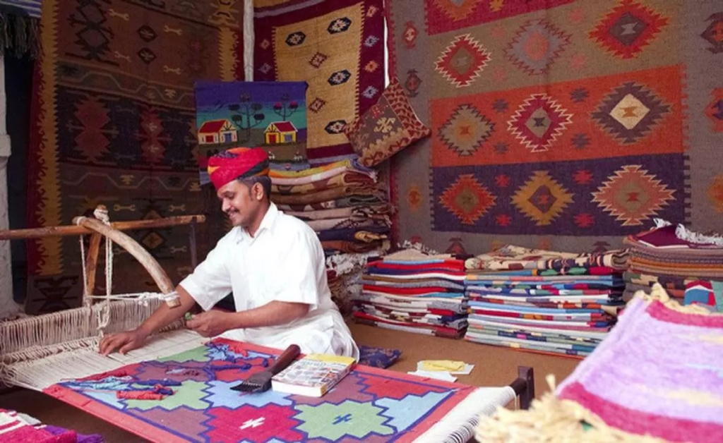 Image Showing The Social Fabric: Empowering Communities through Handloom Weaving